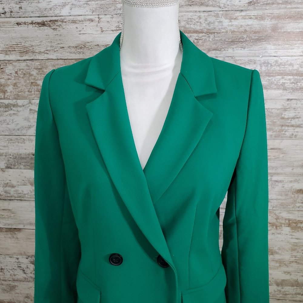 HALOGEN Green Ultra Double Breasted Blazer S - Picture 3 of 12